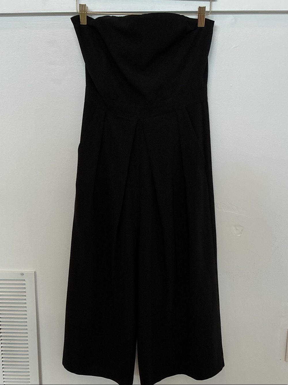 Strapless Black Jumpsuit Dress